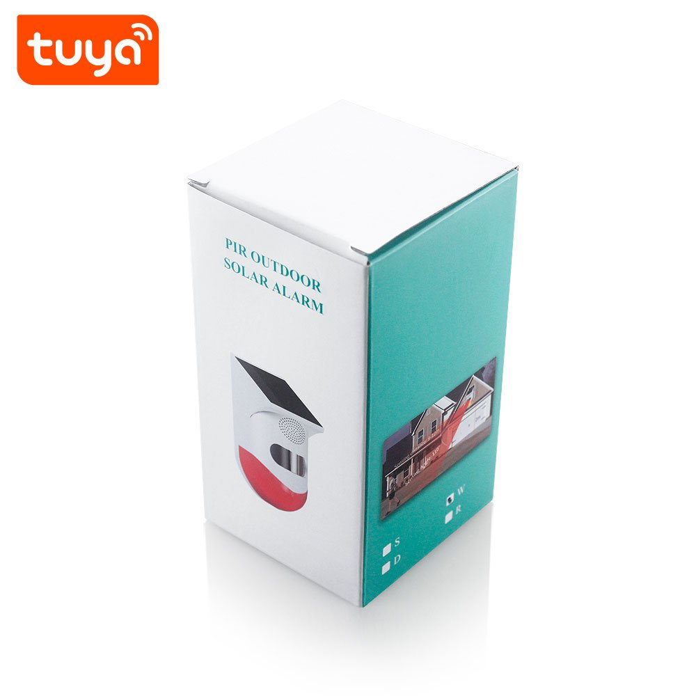 Remote Control Tuya Smart WiFi Infrared Motion Alarm Detector Waterproof Solar Outdoor PIR Strobe Siren Sound Sensor PST-CT80WR