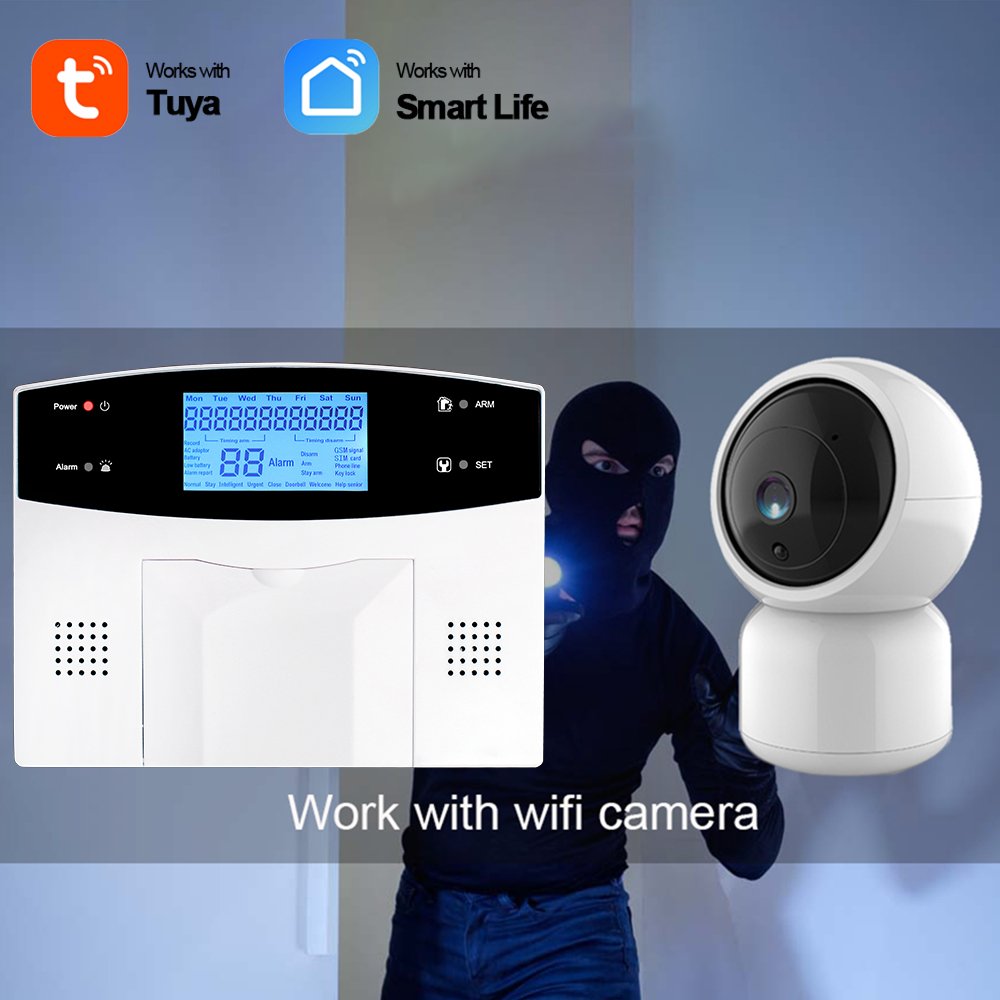 DIY Burglar Alarm WIFI GSM PSTN Alarma for Security Home with Voice Prompt Russia Spanish Italy German