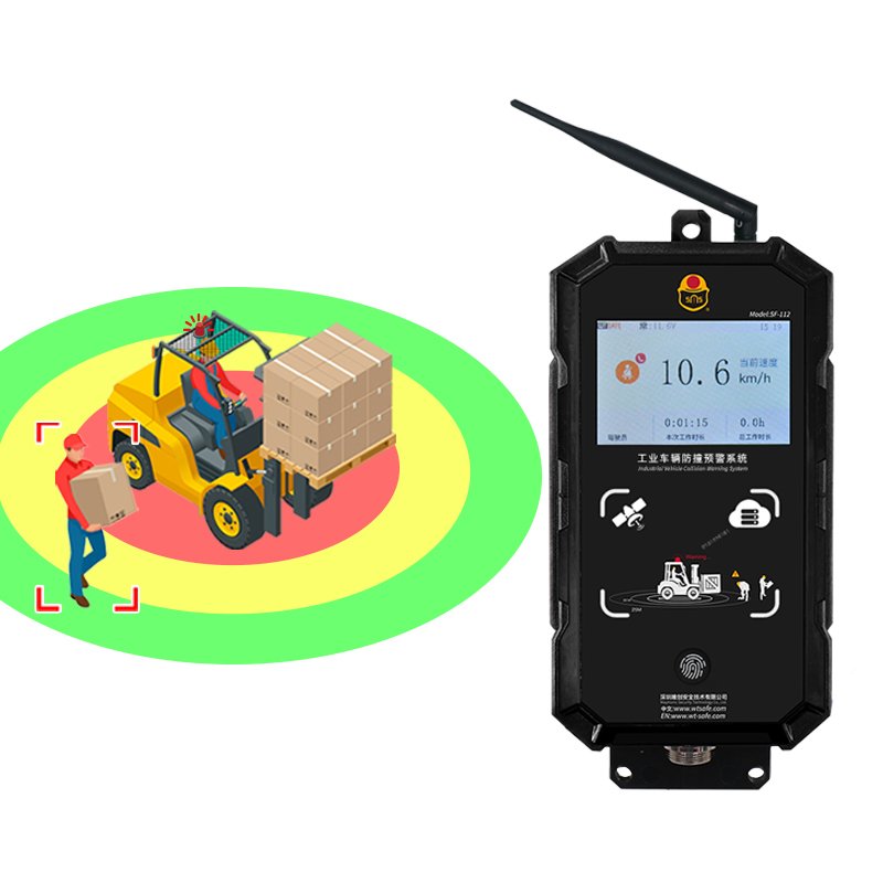 Forklift pedestrian safety collision prevention forklift proximity warning alarm system