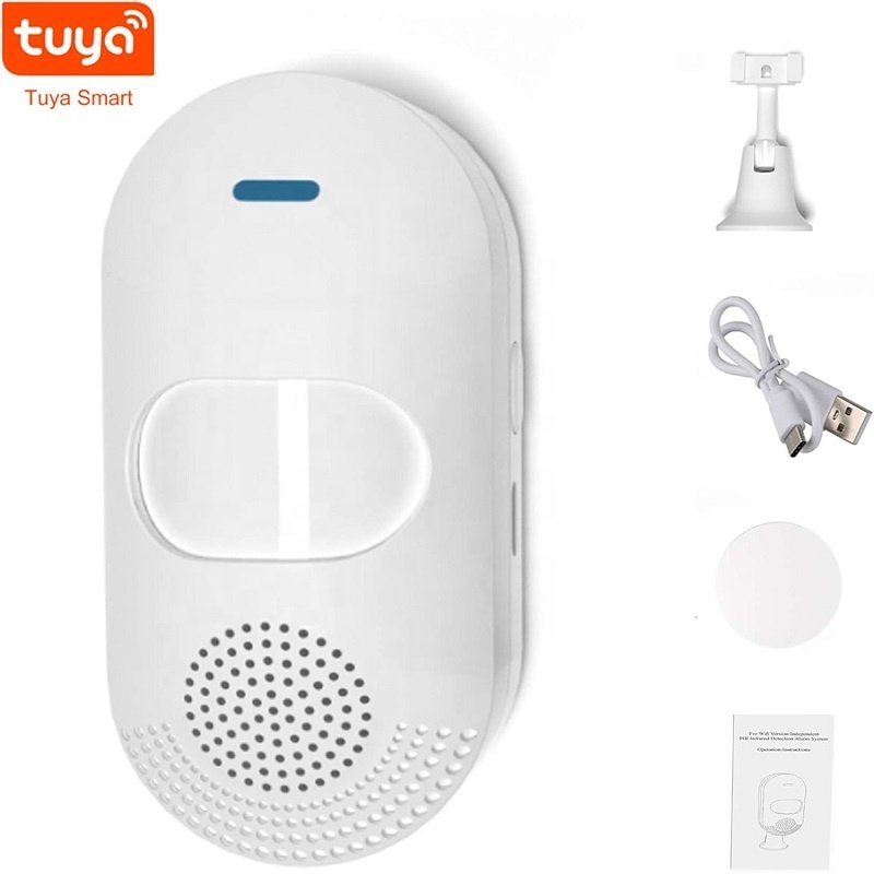 Wifi Tuya App Anti Intrusion Home Indoor Security System Wireless Infrared Motion Sensor Alarm Detector Infrared Sensor Alarm