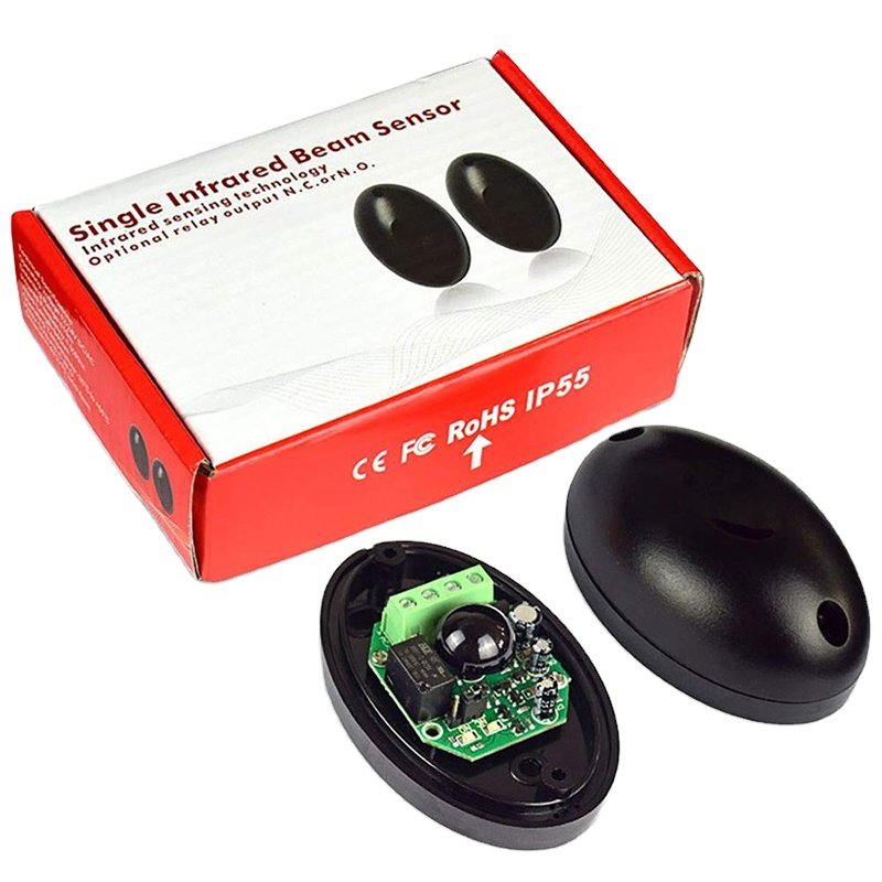Single Infrared Beam Sensor Laser Alarm System Detector Safety Alarm Home Door