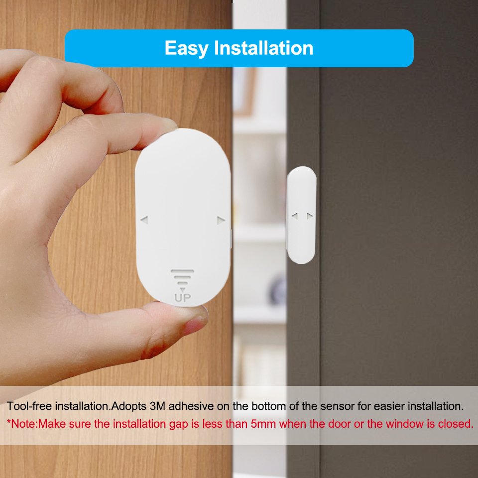 2024 CallTou 130 Decibel Super Door and Window 5 Mode Burglar Sensor Doorbell Alarm Smart Home Garage System