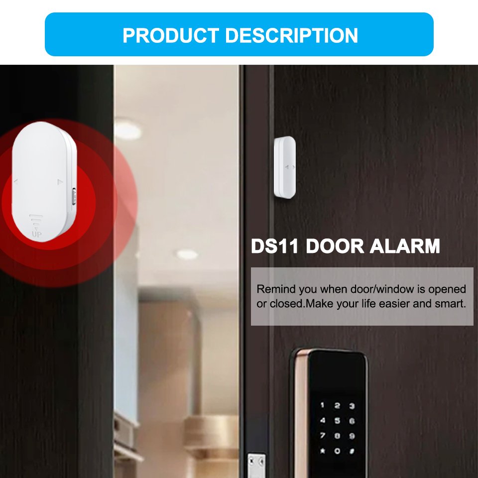 2024 CallTou 130 Decibel Super Door and Window 5 Mode Burglar Sensor Doorbell Alarm Smart Home Garage System