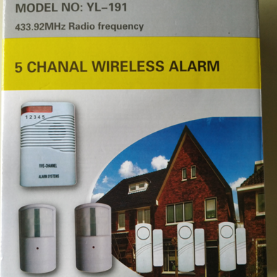 5 CHANNEL WIRELESS ALARM SYSTEM