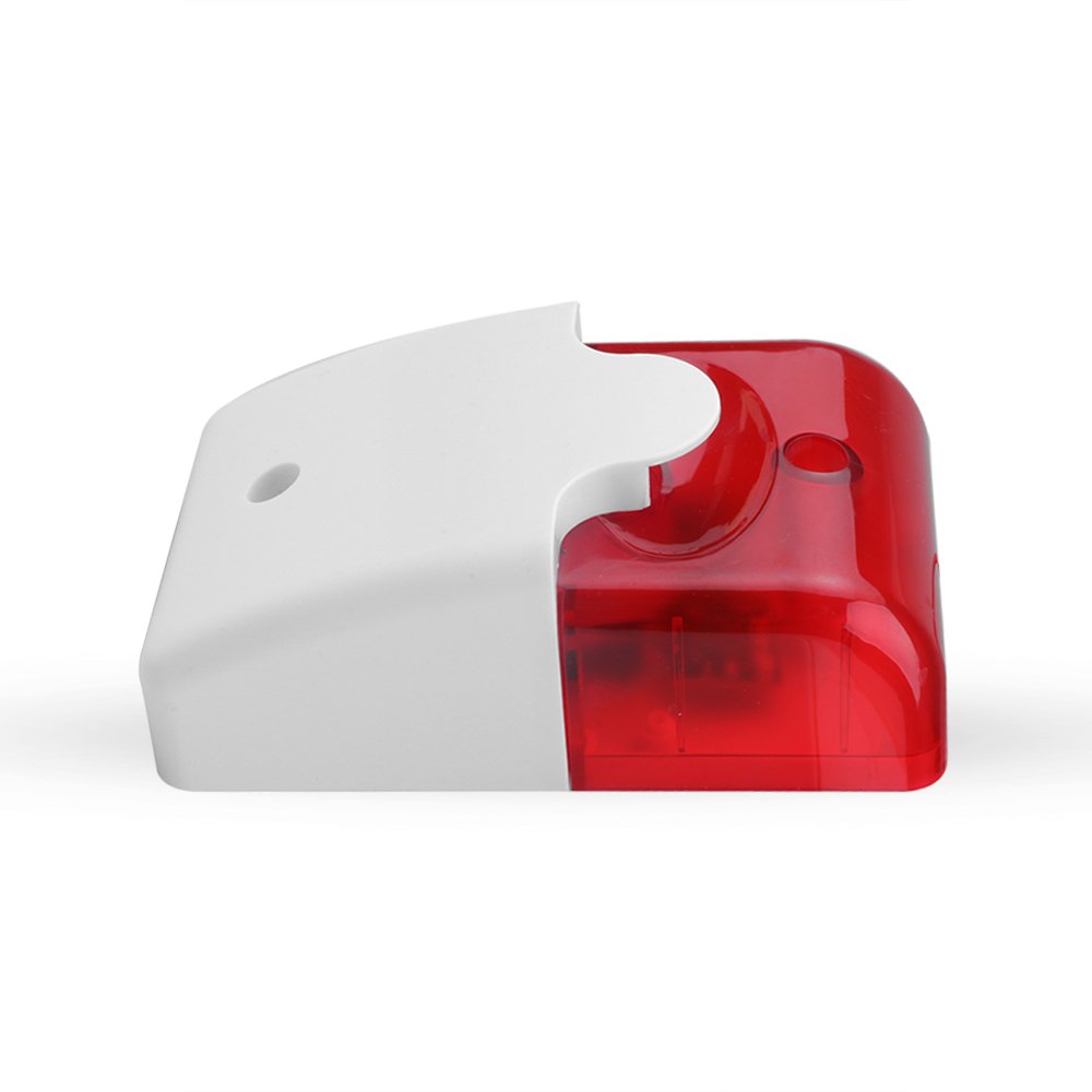 Home Security Alarm System Durable indicator Red Light 12V Sound Alarm Flashing Mini Piezo Strobe Siren