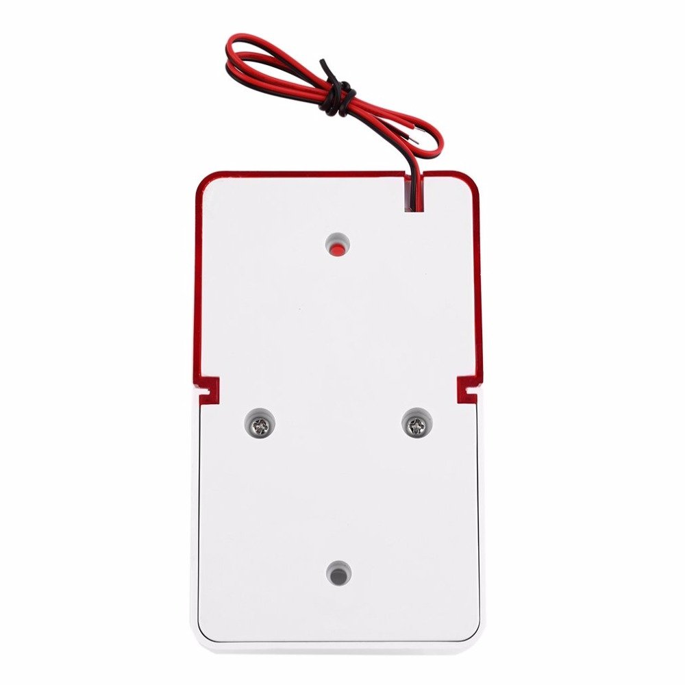 Home Security Alarm System Durable indicator Red Light 12V Sound Alarm Flashing Mini Piezo Strobe Siren