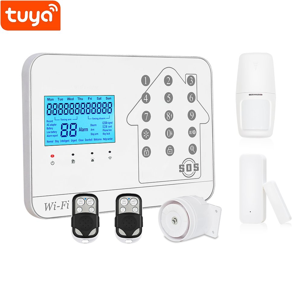 Support Spanish Russian Italian Anti-theft Intruder Alarm Host GSM Alarm Panel Tuya WIFI Security Alarm System