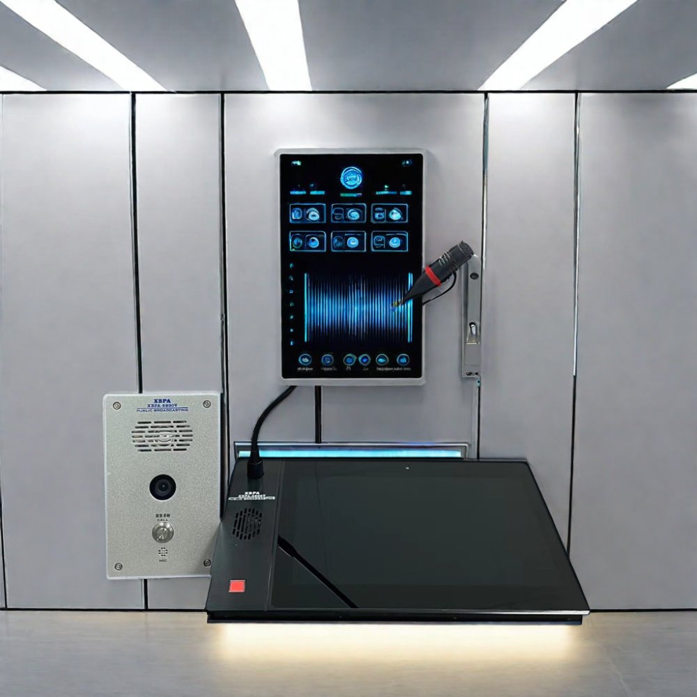 TCP/IP/SIP protocol Lan internal intercom system VOIP Phone broadcast intercom and play functions