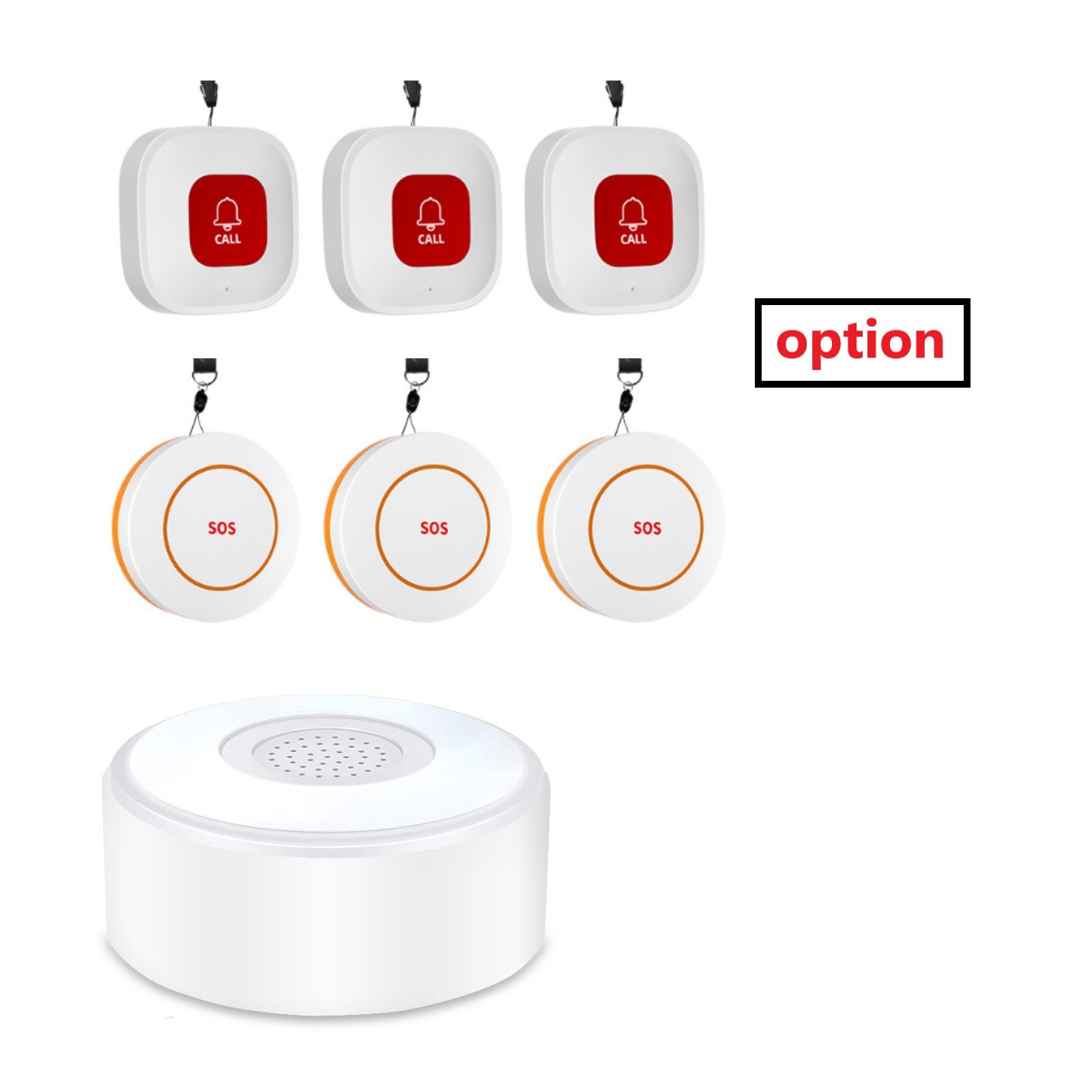 Call Button Nurse Alert System Call Bell for Home/Elderly/Patient Emergency Vibration