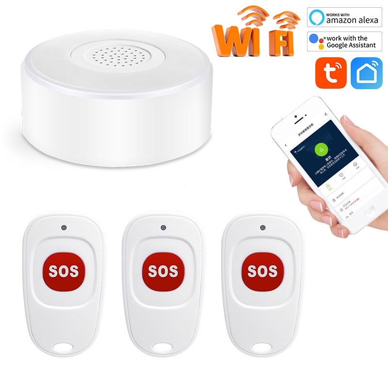 Call Button Nurse Alert System Call Bell for Home/Elderly/Patient Emergency Vibration
