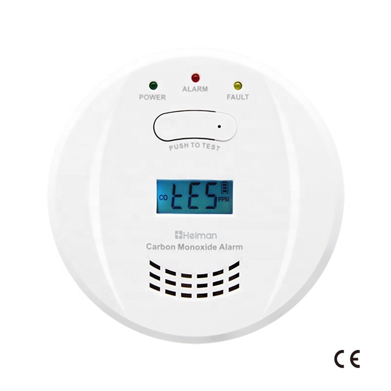 Conventional stand alone co alarm kitchen cooking gas leak detector alarm system for home