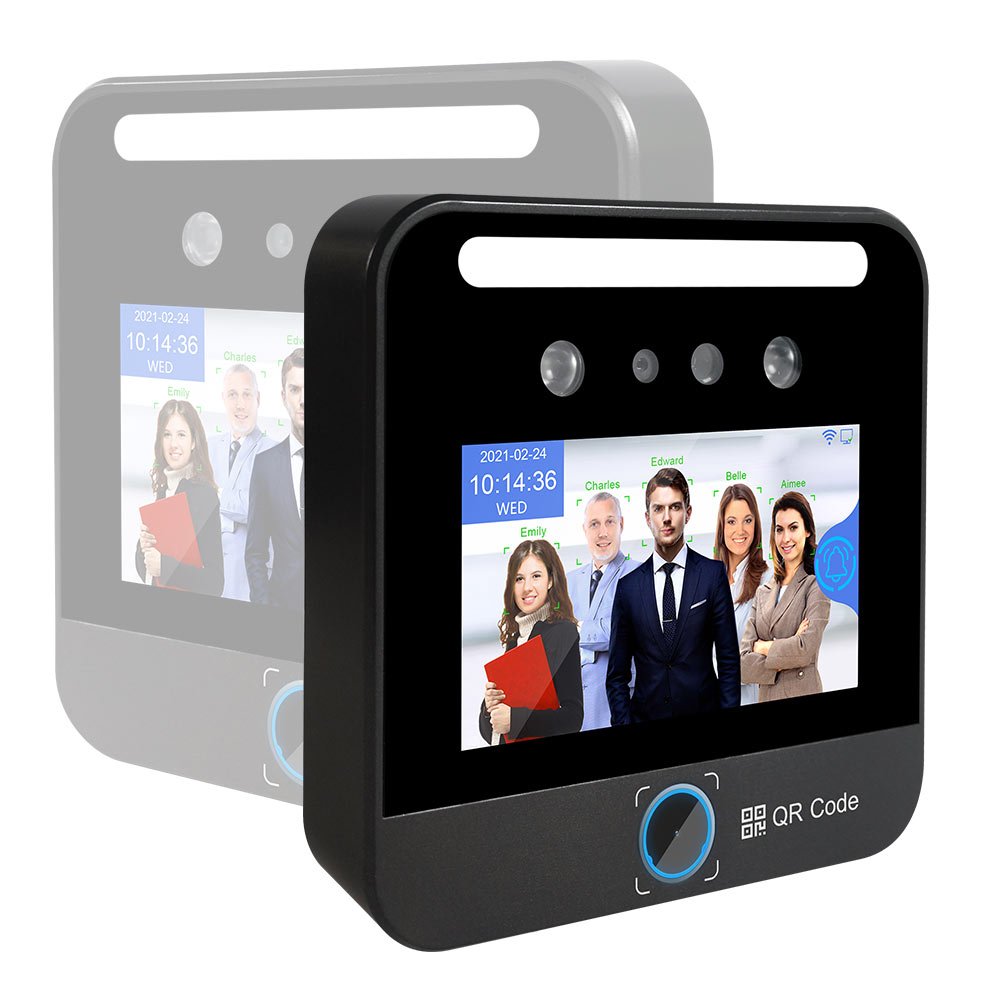 QR Code Wifi Access Control System Facial Scanning Time Attendance Machine Office Management