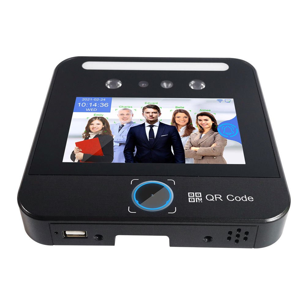 QR Code Wifi Access Control System Facial Scanning Time Attendance Machine Office Management