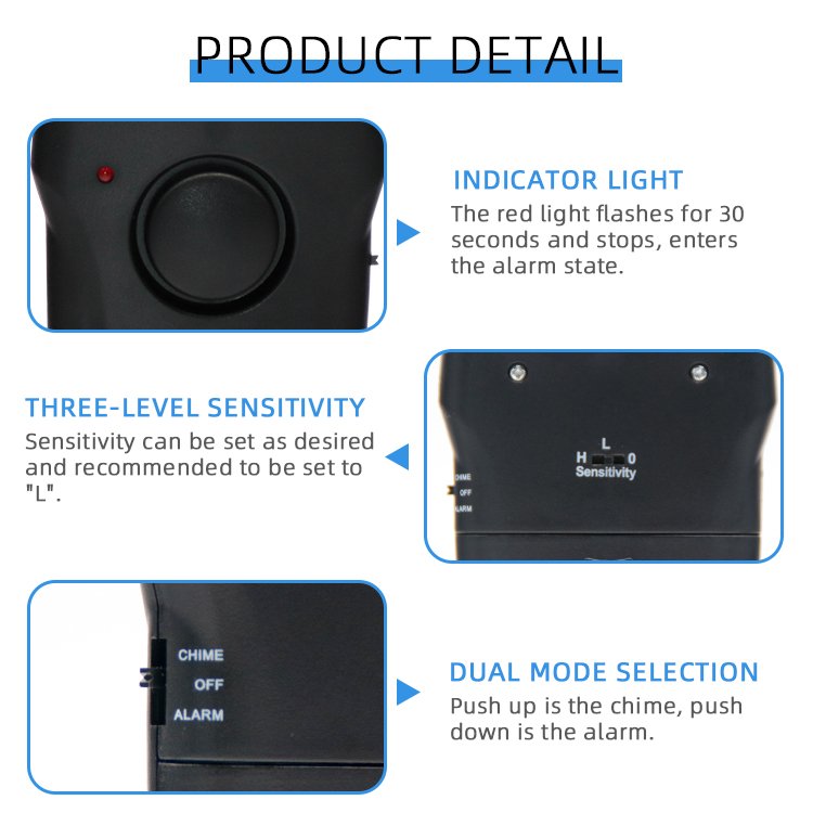 High Quality Earthquake Sensor Alarm Vibratory Detector Wireless Vibration Sensor Alarm Anti-theft Alarm
