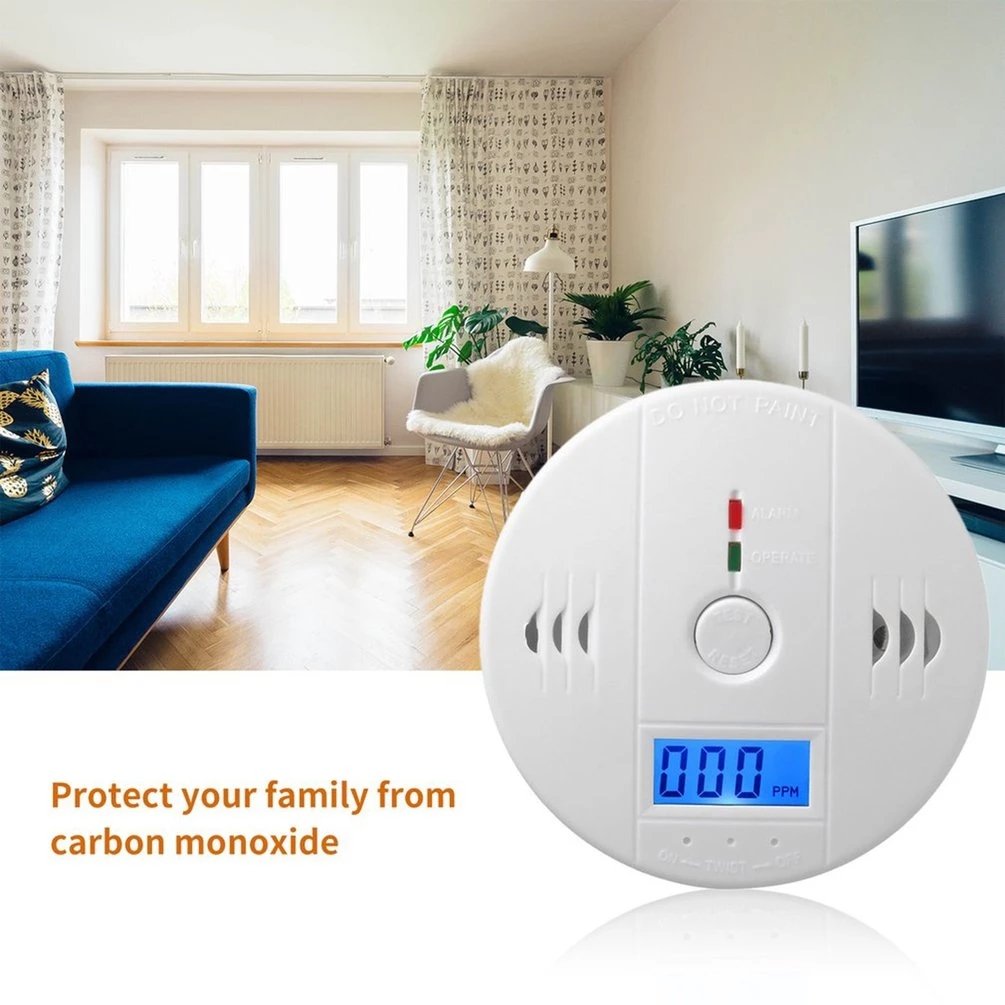 Profession Home Safety CO Carbon Monoxide Poisoning Smoke Gas Sensor Warning Alarm Detector LCD Displayer Kitchen alarm system