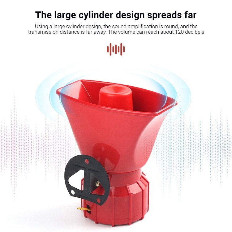 60W megaphone horn speakers audio system sound vehicle system emergency motor alarm power loud electric speaker horn for car
