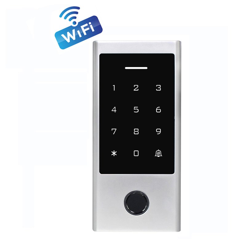 Tuya Smart WiFi access control with finger print keypad remote door opening rfid door control access system keyless entry system