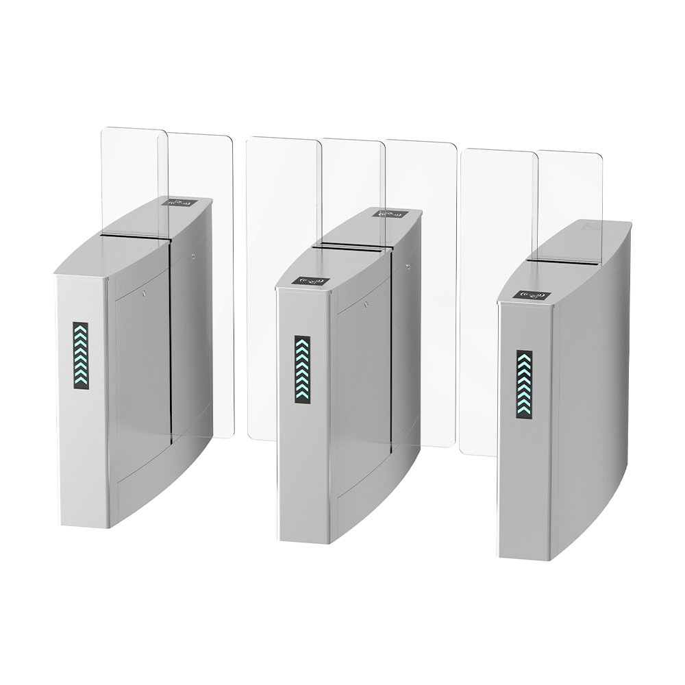 Advanced Security Sliding Turnstile Gate with Facial Recognition RFID And Intrusion Alarms