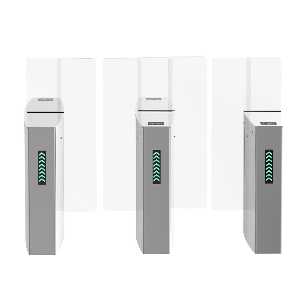 Advanced Security Sliding Turnstile Gate with Facial Recognition RFID And Intrusion Alarms