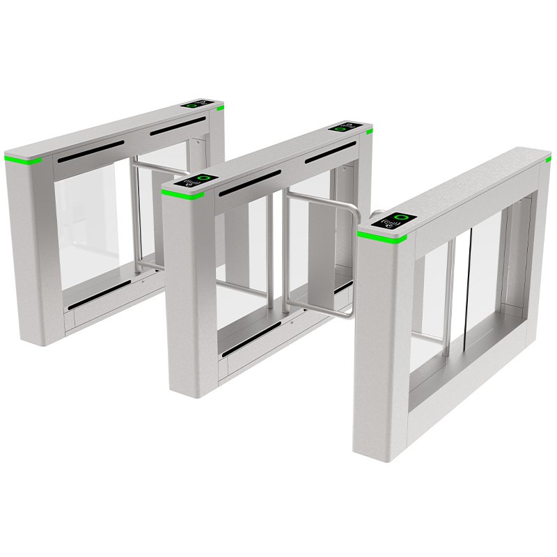 Zento Heavy Duty Tailgating Alarm Efficient RFID Card Access Control System Visitor Management Systems Swing Barrier Turnstile