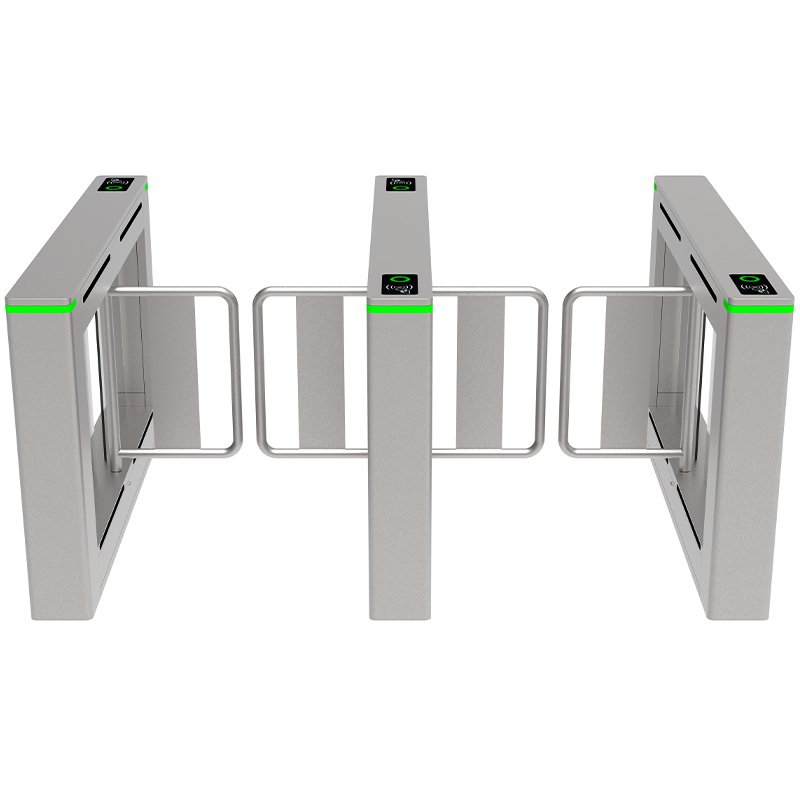 Zento Heavy Duty Tailgating Alarm Efficient RFID Card Access Control System Visitor Management Systems Swing Barrier Turnstile