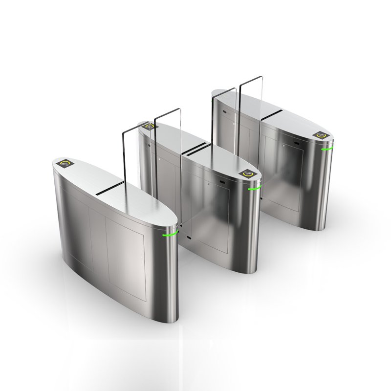 304 stainless steel automatic RFID revolving door entrance Electrical control automatic gate system safe rocker arm barrier door