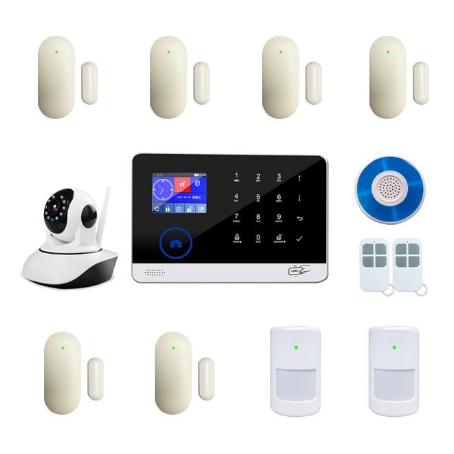 burgular home security alarm system wireless wifi gsm alarm