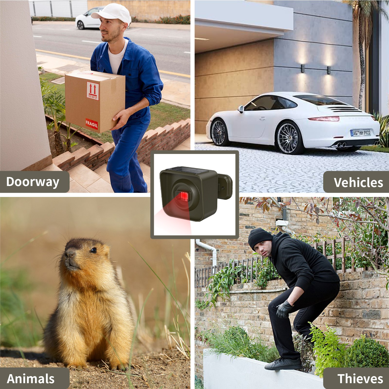 Driveway Alarm Long Range Wireless Driveway Alarm Outdoor Weather Resistant Motion Sensor Detector