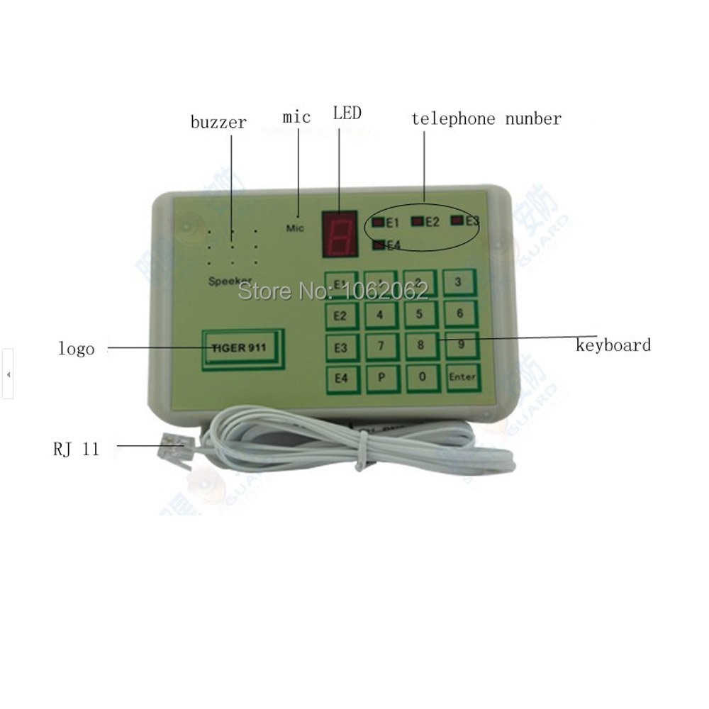 Tiger 911 Auto Telephone Dialer Calling Transfer Tool Fixed Terminal For Alarm System