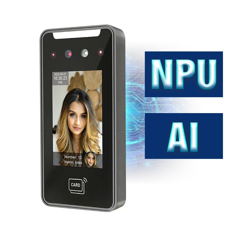 TIMY Dynamic AI Face Recognition Time Attendance Machine with WiFi TCP/IP Web Software Biometric Machine for Door Access System