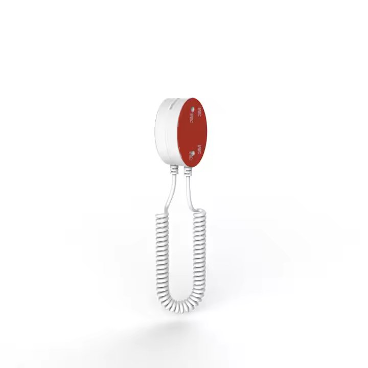 Square Retractable Anti-Theft Mobile Phone Security Display Stand Spring Pull Wire Box with Side Opening Alarm Systems
