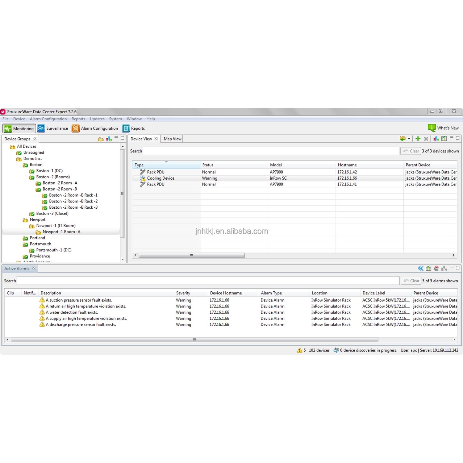 APC AP9470 Expert Data Center Standard Appliance for Monitoring and Control Alarm Systems Product