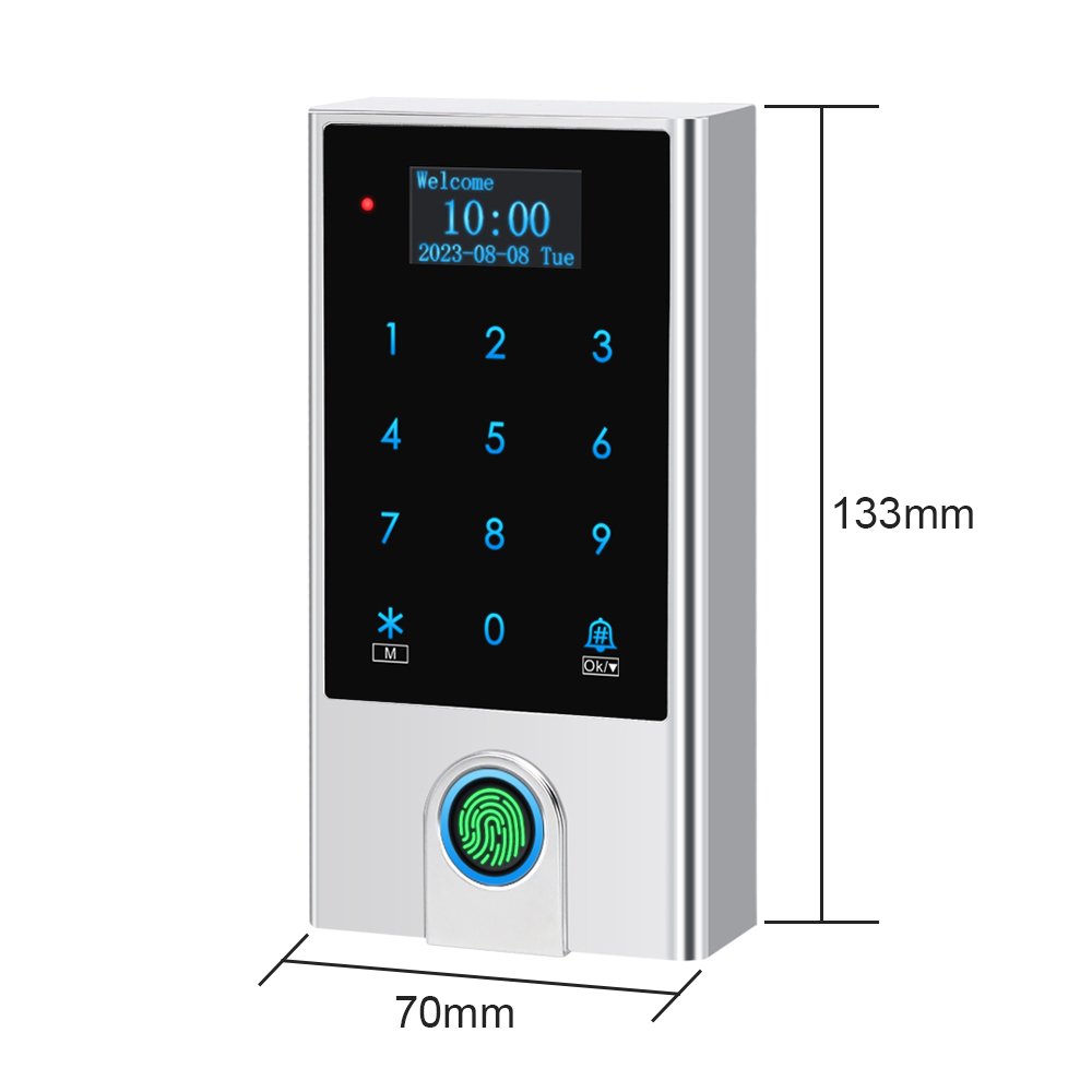 OEM/ODM Tuya WiFi Smart Fingerprint Biometric Keypad RFID Reader APP Unlock Access Control for Home Security System