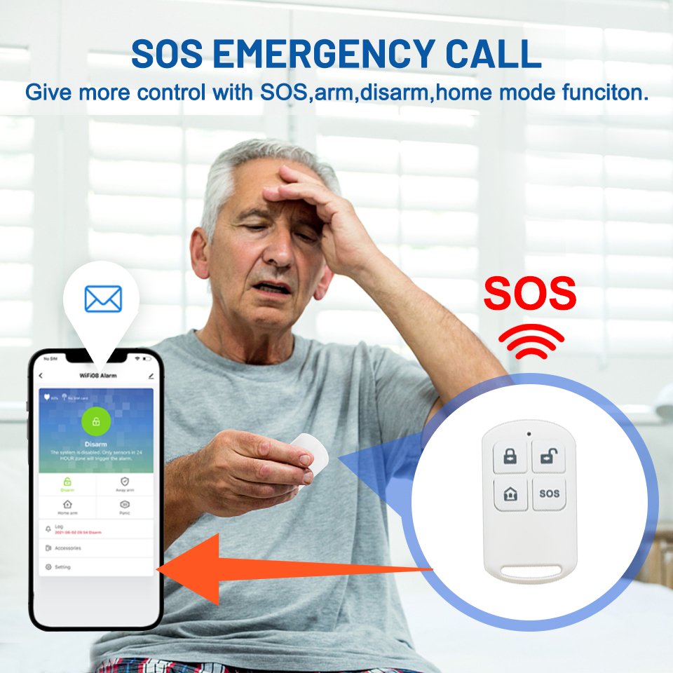 Daytech TA04 TUYA APP home security GSM WIFI wireless alarm system alarm system