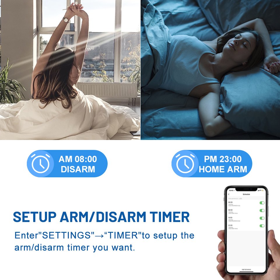 Daytech TA04 TUYA APP home security GSM WIFI wireless alarm system alarm system