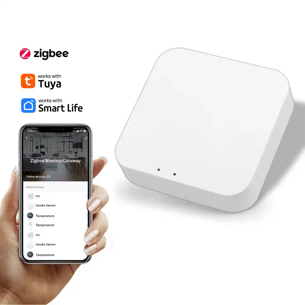 Smart Home Tuya ZigBee Bridge Connecting with Zigbee Sensor