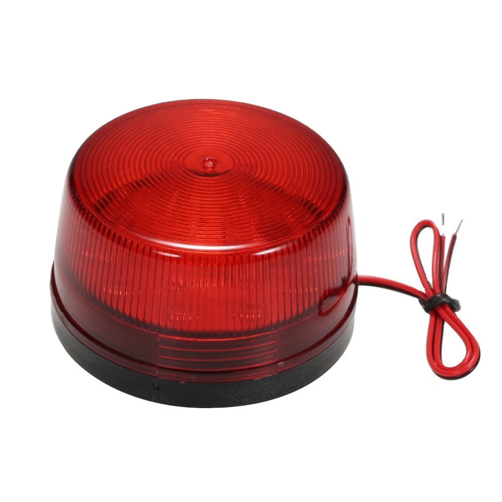 Alarm System 12V 120mA Wired Alarm Strobe Signal Siren Safety Warning LED Light Flashing