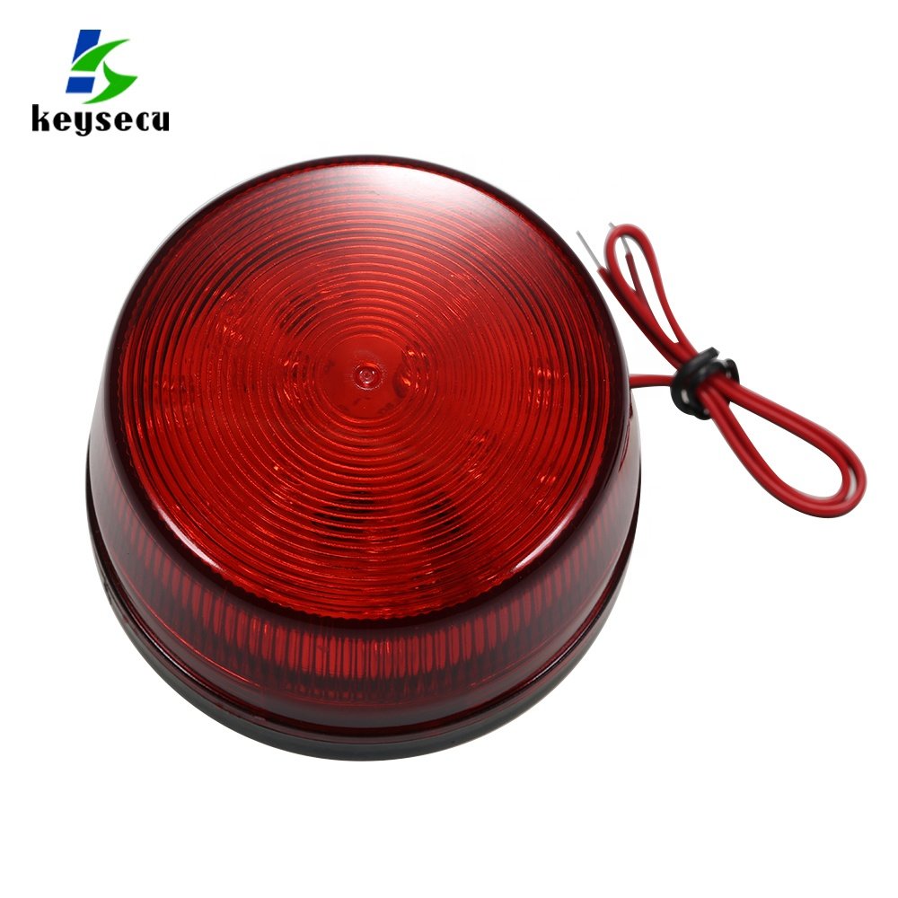 Alarm System 12V 120mA Wired Alarm Strobe Signal Siren Safety Warning LED Light Flashing