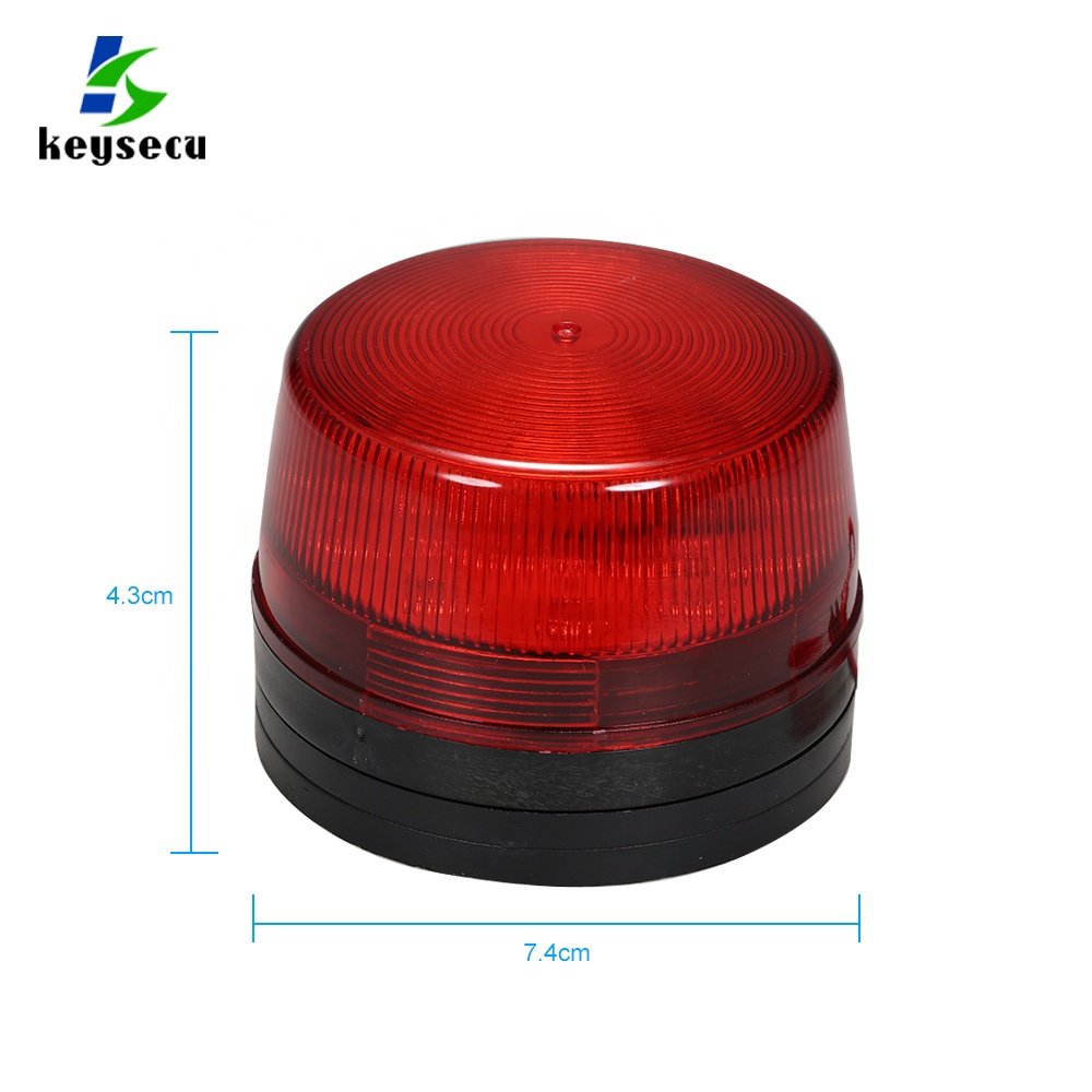 Alarm System 12V 120mA Wired Alarm Strobe Signal Siren Safety Warning LED Light Flashing
