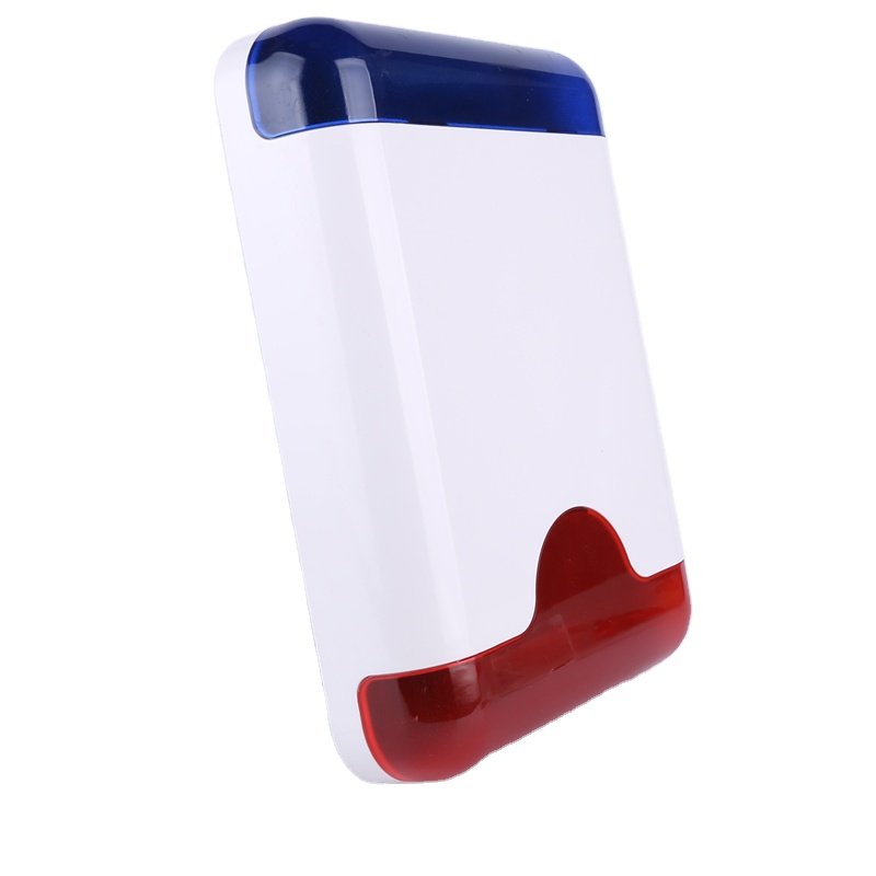 Custom Security Outdoor Siren And Strobe Light Plastic Case Strong Wired 110 Db Strobe Siren Alarm