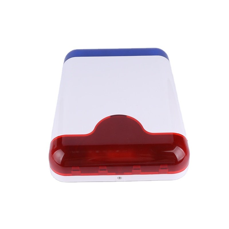 Custom Security Outdoor Siren And Strobe Light Plastic Case Strong Wired 110 Db Strobe Siren Alarm