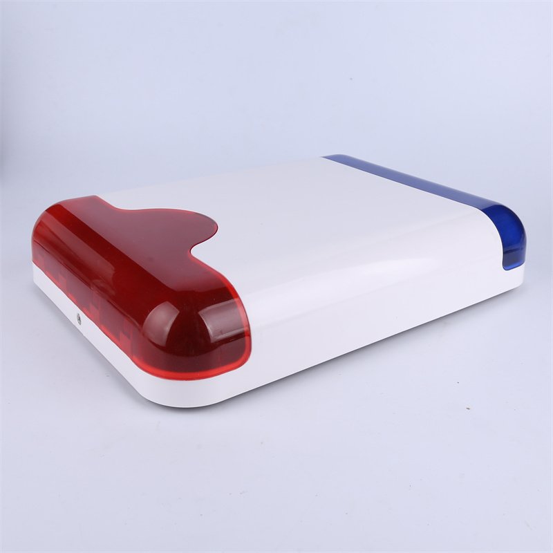 Custom Security Outdoor Siren And Strobe Light Plastic Case Strong Wired 110 Db Strobe Siren Alarm