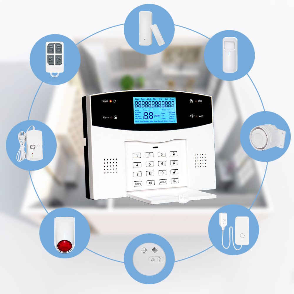 2024 NEW Anti-theft Alarma Burglar Wifi+GSM+PSTN Mobile Call Alarm System Motion Light Sensor For Home Security