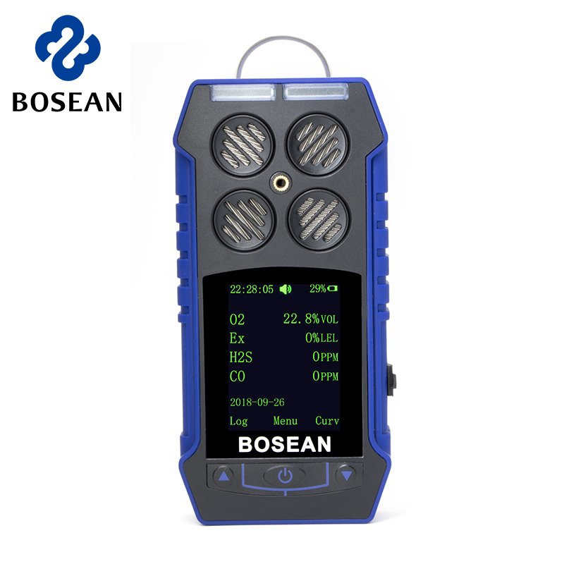 Bosean gas leak detector 4 in 1 gas detecting monitor portable multi gas detector industry