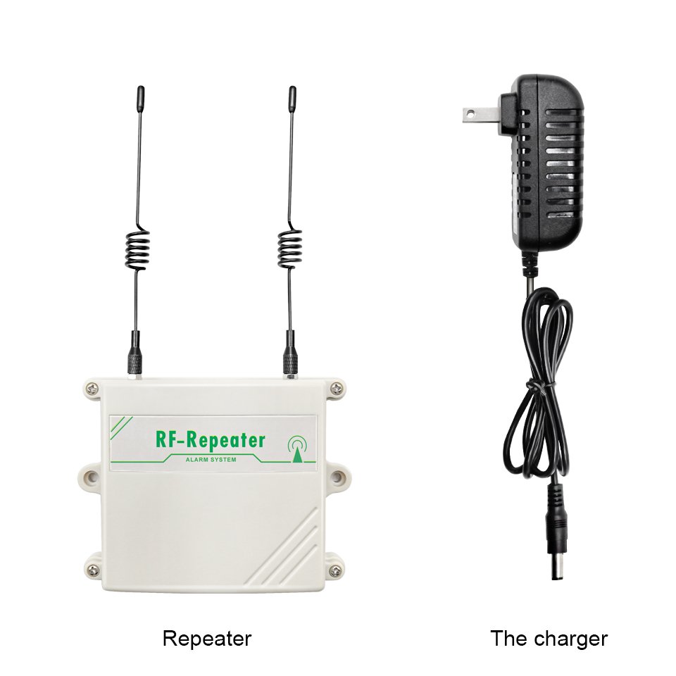 DAYTECH Wireless Repeater 433Mhz 1KM Distance Range Can Work Home Alarm System uhf Repeater for Factory Home Hospital