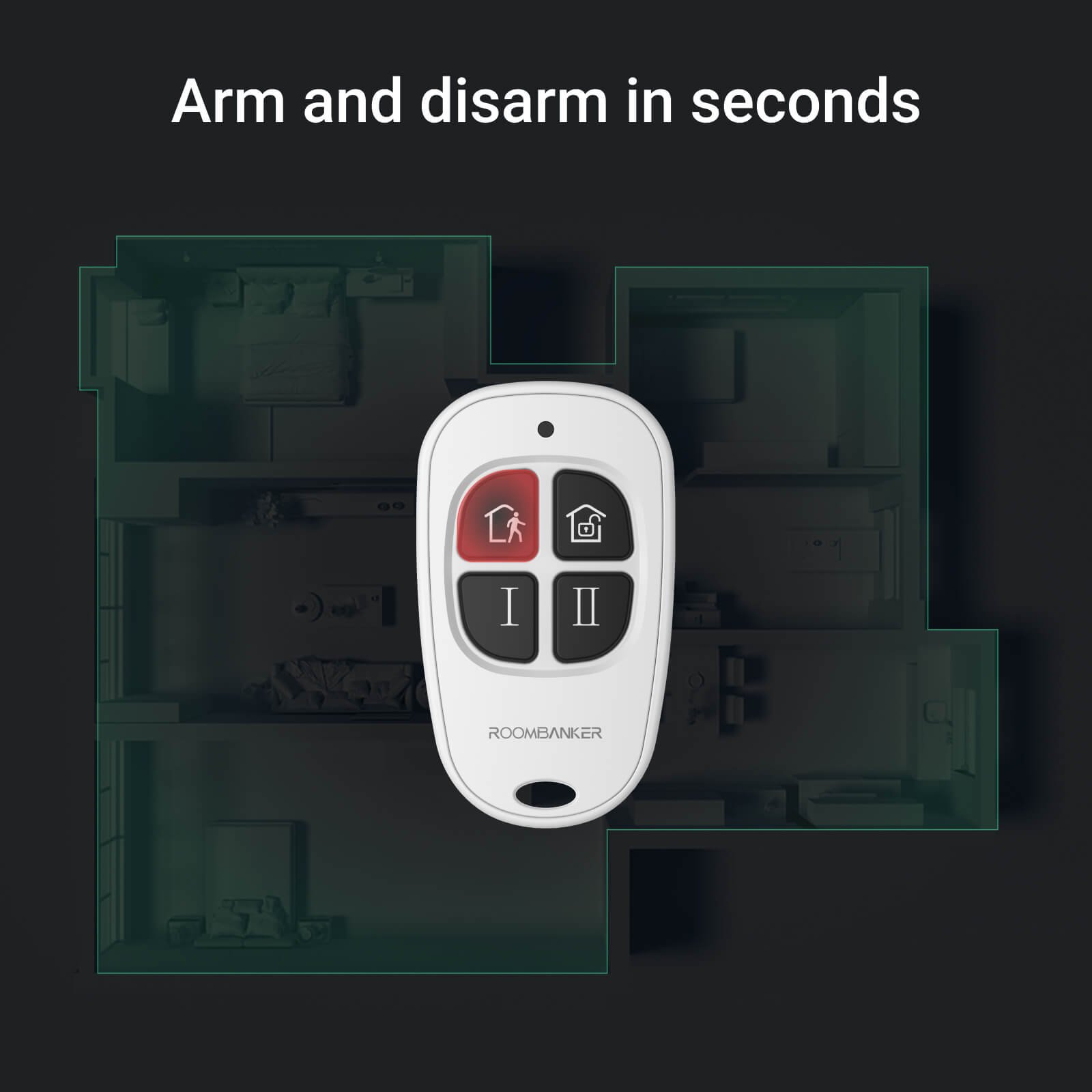 Roombanker Bluguard alarm system, WiFi Door Alarm System, Wireless DIY Smart Home Security System, with Phone APP Alert