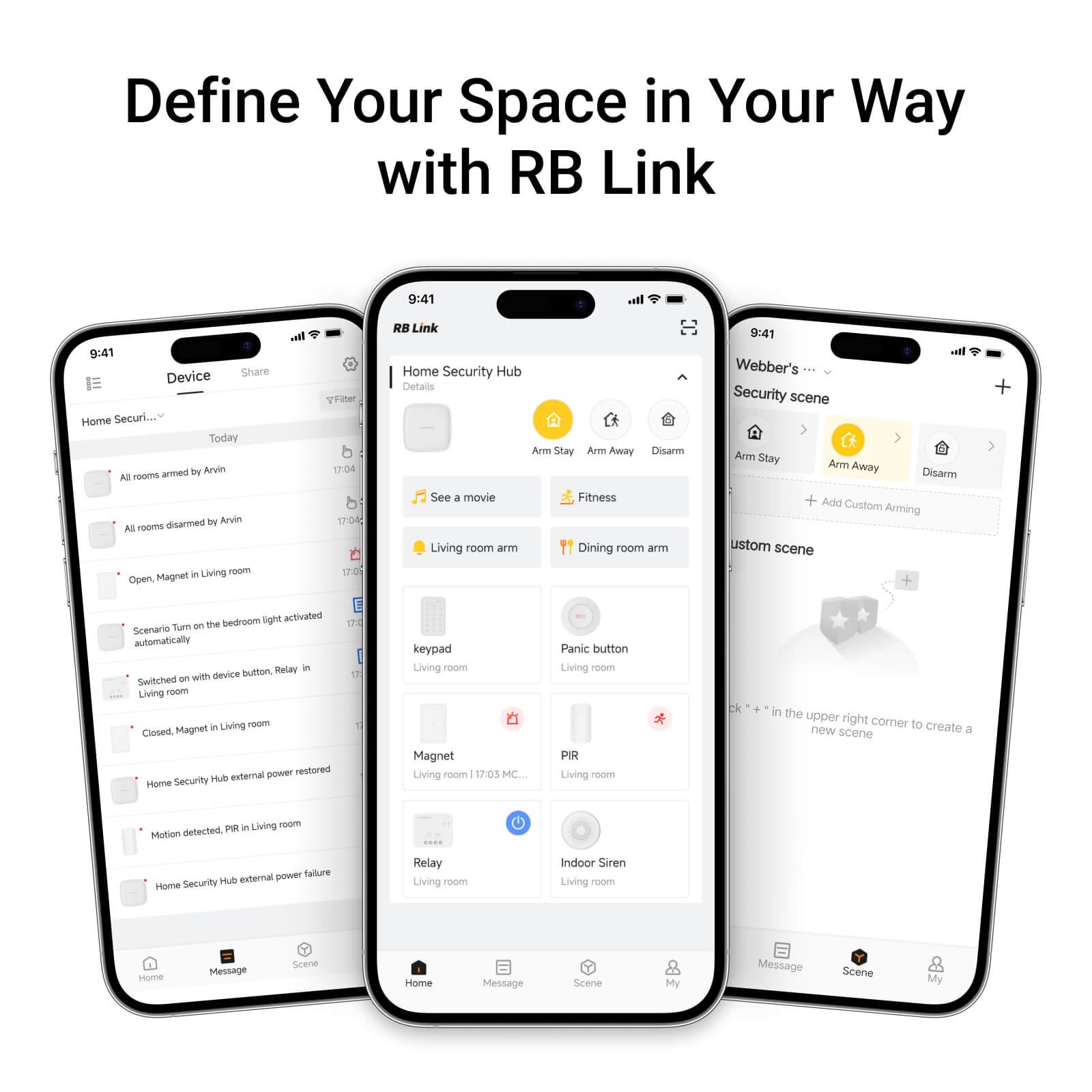Roombanker Bluguard alarm system, WiFi Door Alarm System, Wireless DIY Smart Home Security System, with Phone APP Alert