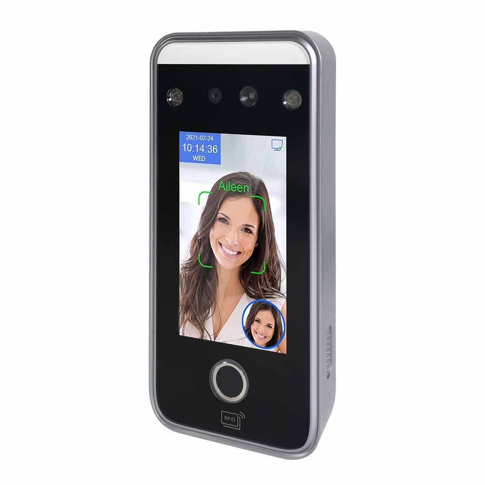 Free Software Wifi RS485 Fingerprint Access Control System AI Biometric Face Recognition Attendance System RFID Card QR Code