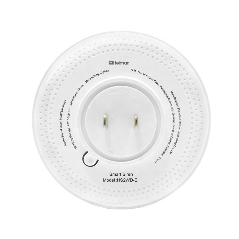 burglar alarm system audio visual alarm indoor zigbee smart indoor siren alarm for smart home
