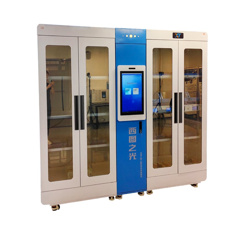 RFID Smart Cabinet with Facial Recognition Access Control File Storage Tool Retrieval Biometric Cabinet Reset Feature Lot Access